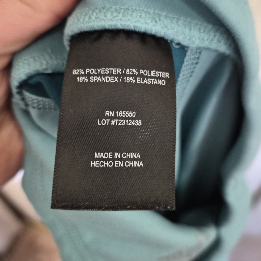 EUC 32 Degrees Cool Teal & Aqua Colorblock Leggings – Size Large - Picture 4 of 5